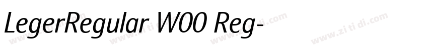 LegerRegular W00 Reg字体转换